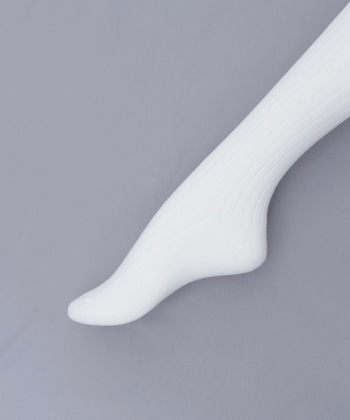 axes femme POETIQUE(アクシーズファムポエティック)の「レース×リブニーハイソックス(ソックス/靴下・レディース・ホワイト/グレー・FREE)」の11枚目の写真