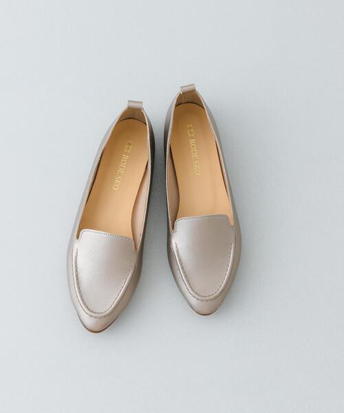 RODE SKO(ロデスコ)の「『WEB限定』『MADE IN JAPAN』やわらかスリッポン(スリッポン・レディース・ブラック/ゴールド系その他/ブラウン・36/39/38/37)」の1枚目の写真