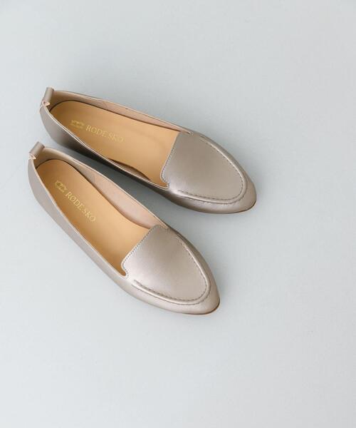 RODE SKO(ロデスコ)の「『WEB限定』『MADE IN JAPAN』やわらかスリッポン(スリッポン・レディース・ブラック/ゴールド系その他/ブラウン・36/39/38/37)」の22枚目の写真