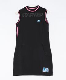 STARTER（スターター）の「/STARTER GOLF/スターター ダンボールニット×メッシュ素材インナーパンツ付きノースリーブワンピースレディース SG-123012（ワンピース）」