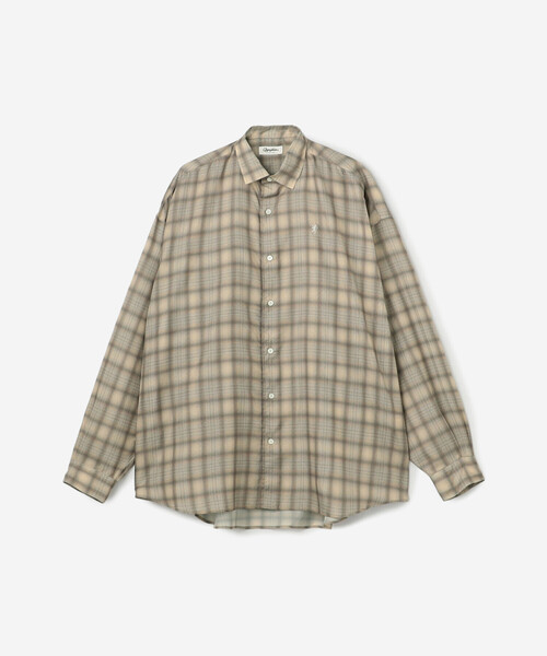 GYMPHLEX（ジムフレックス）の「Gymphlex | ポリエステルローン レギュラーカラーシャツ CHECK MEN（シャツ/ブラウス・メンズ・ベージュ系その他/ブラック系その他・M/L）」の14枚目の写真