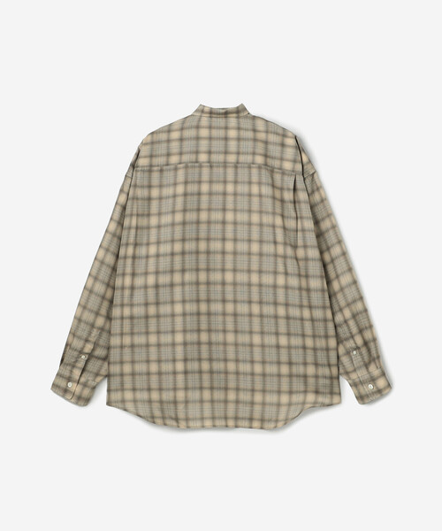 GYMPHLEX（ジムフレックス）の「Gymphlex | ポリエステルローン レギュラーカラーシャツ CHECK MEN（シャツ/ブラウス・メンズ・ベージュ系その他/ブラック系その他・M/L）」の13枚目の写真