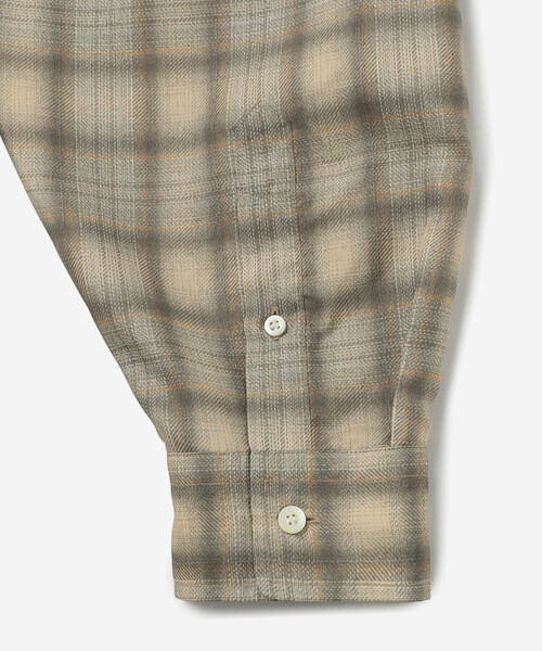 GYMPHLEX（ジムフレックス）の「Gymphlex | ポリエステルローン レギュラーカラーシャツ CHECK MEN（シャツ/ブラウス・メンズ・ベージュ系その他/ブラック系その他・M/L）」の11枚目の写真