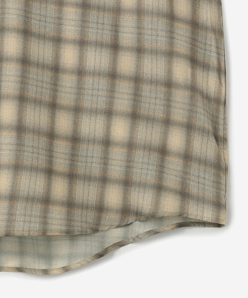 GYMPHLEX（ジムフレックス）の「Gymphlex | ポリエステルローン レギュラーカラーシャツ CHECK MEN（シャツ/ブラウス・メンズ・ベージュ系その他/ブラック系その他・M/L）」の10枚目の写真