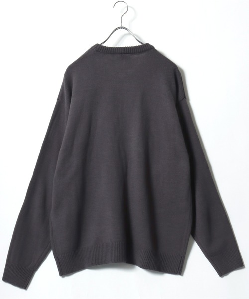 Tom＆Jerry（トムアンドジェリー）の「2025AW Tom and Jerry/トムとジェリー オーバーサイズ ジャガード刺繍ニット レディース メンズ（ニット/セーター・レディース・ホワイト系その他/ベージュ/スミクロ/ネイビー/ブルー系その他/サックスブルー/オフホワイト/ブラック系その他・M/L/LL）」の21枚目の写真