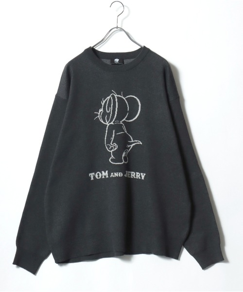 Tom＆Jerry（トムアンドジェリー）の「2025AW Tom and Jerry/トムとジェリー オーバーサイズ ジャガード刺繍ニット レディース メンズ（ニット/セーター・レディース・ホワイト系その他/ベージュ/スミクロ/ネイビー/ブルー系その他/サックスブルー/オフホワイト/ブラック系その他・M/L/LL）」の22枚目の写真