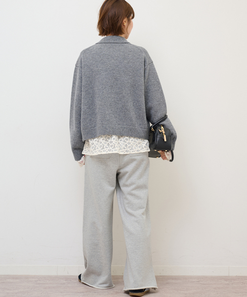 JOURNAL STANDARD relume(ジャーナルスタンダード レリューム)の「《追加12 / 新色》ワイドスウェットパンツ(スウェットパンツ・レディース・ブラウン/グレー/オートミール・FREE)」の7枚目の写真