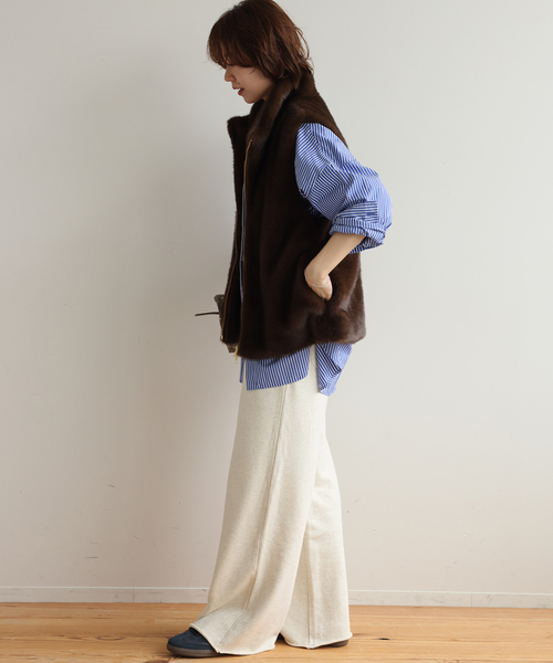 JOURNAL STANDARD relume(ジャーナルスタンダード レリューム)の「《追加12 / 新色》ワイドスウェットパンツ(スウェットパンツ・レディース・ブラウン/グレー/オートミール・FREE)」の20枚目の写真