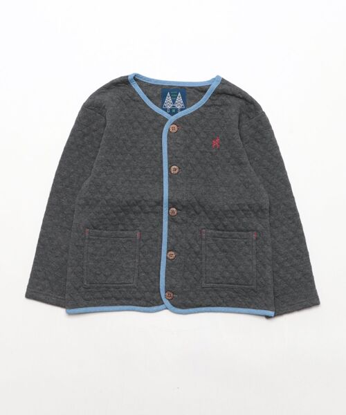 RAGMART（ラグマート）の「ニットキルトジャケット（その他アウター・キッズ・グレー/グリーン・130cm/100cm/110cm/120cm）」の2枚目の写真