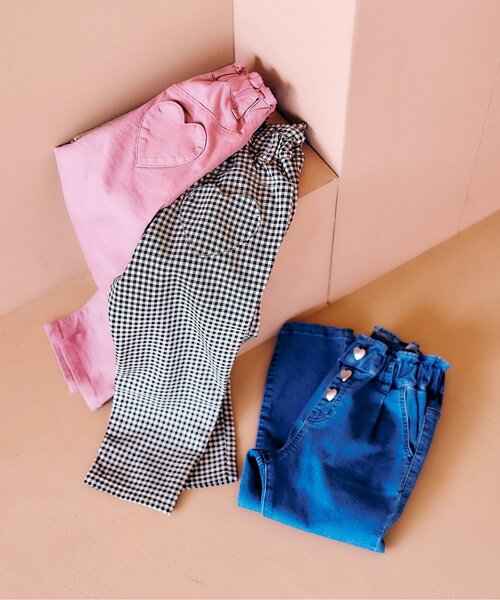 apres les cours（アプレレクール）の「【ストレート】ハートポケットきゅんパンツ_ジュニア対応（その他パンツ・キッズ・ブルー/チェック/ピンク・100/80/110/90/130/140/120）」の18枚目の写真