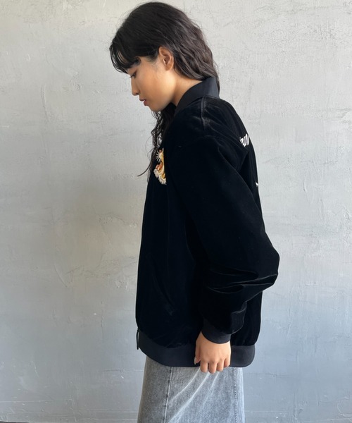 WEB限定】[TAION/タイオン] リバーシブル スカジャン ダウンジャケット