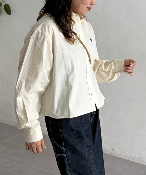 U.S. POLO ASSN.（ユーエスポロアッスン）の「長袖シャツ（シャツ/ブラウス・レディース・グレー/アイボリー/サックスブルー/ブラウン・SMALL/MEDIUM）」の12枚目の写真