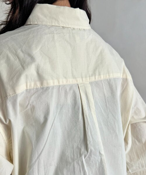 U.S. POLO ASSN.（ユーエスポロアッスン）の「長袖シャツ（シャツ/ブラウス・レディース・グレー/アイボリー/サックスブルー/ブラウン・SMALL/MEDIUM）」の17枚目の写真