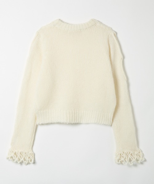leinwande（ラインヴァンド）の「Open Cable Sweater（ニット/セーター・レディース・ホワイト/ブラック/グレー/ブルー・ONE SIZE）」の5枚目の写真