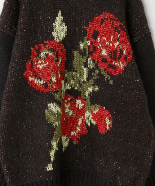 LOWRYS FARM（ローリーズファーム）の「アソートガラニットプルオーバー　 591608（ニット/セーター・キッズ・ブラック/ブラック×ホワイト・150cm/130cm/110cm）」の8枚目の写真