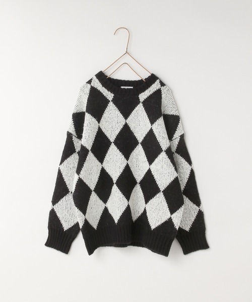 LOWRYS FARM（ローリーズファーム）の「アソートガラニットプルオーバー　 591608（ニット/セーター・キッズ・ブラック/ブラック×ホワイト・150cm/130cm/110cm）」の20枚目の写真
