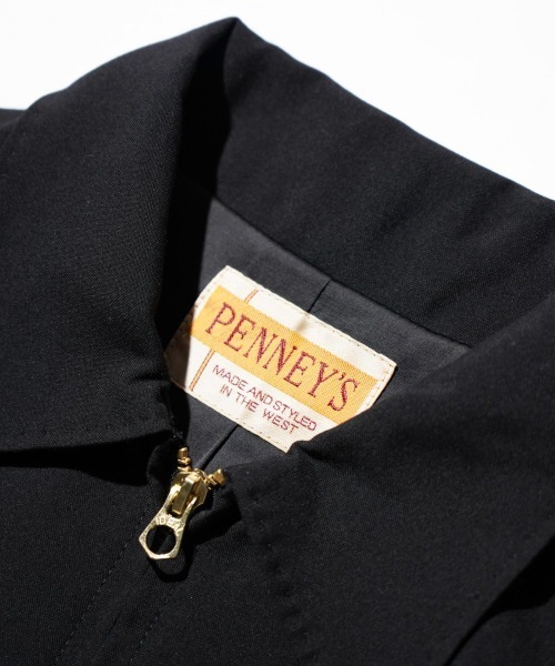 PENNEYS(ぺニーズ)の「PENNEY'S / ペニーズ ROCKABILLY JACKET ロカビリージャケット ショートブルゾン(ブルゾン・メンズ・ブラック/ブラック×ホワイト・MEDIUM/LARGE)」の5枚目の写真