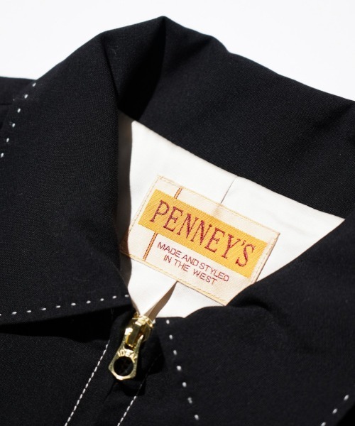 PENNEYS(ぺニーズ)の「PENNEY'S / ペニーズ ROCKABILLY JACKET ロカビリージャケット ショートブルゾン(ブルゾン・メンズ・ブラック/ブラック×ホワイト・MEDIUM/LARGE)」の21枚目の写真