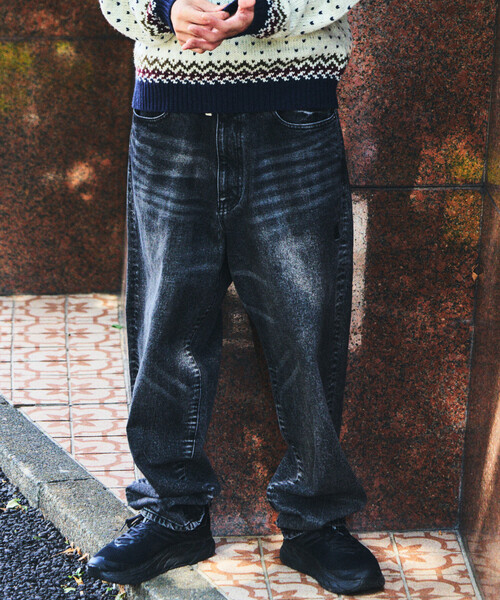 NAUTICA ノーティカ　ワイドバギーデニム　36 ヴィンテージ　90s セール】NAUTICA/ノーティカ ヴィンテージ加工 バギーシルエット