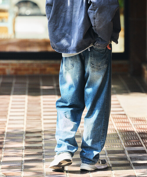 NAUTICA ノーティカ　ワイドバギーデニム　36 ヴィンテージ　90s セール】NAUTICA/ノーティカ ヴィンテージ加工 バギーシルエット