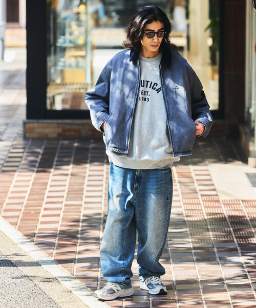 NAUTICA（ノーティカ）の「NAUTICA/ノーティカ ヴィンテージ加工 バギーシルエット デニムパンツ（デニムパンツ・メンズ・ブラック/ネイビー/ブラウン・MEDIUM/LARGE/X-LARGE）」の21枚目の写真