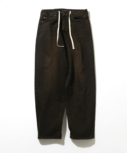 NAUTICA（ノーティカ）の「NAUTICA/ノーティカ ヴィンテージ加工 バギーシルエット デニムパンツ（デニムパンツ・メンズ・ブラック/ネイビー/ブラウン・MEDIUM/LARGE/X-LARGE）」の4枚目の写真