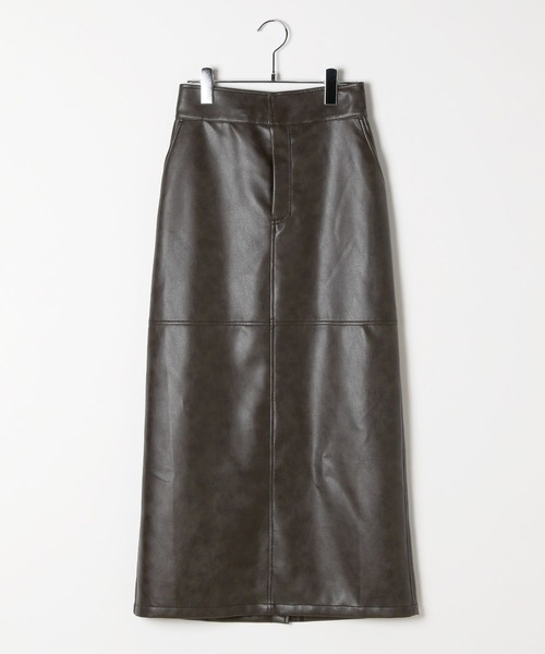 BAYFLOW（ベイフロー）の「[WEB限定／セットアップ対応]フェイクレザースカート（スカート・レディース・オフホワイト/ブラック・SMALL/MEDIUM）」の6枚目の写真