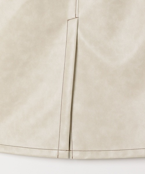 BAYFLOW（ベイフロー）の「[WEB限定／セットアップ対応]フェイクレザースカート（スカート・レディース・オフホワイト/ブラック・SMALL/MEDIUM）」の14枚目の写真