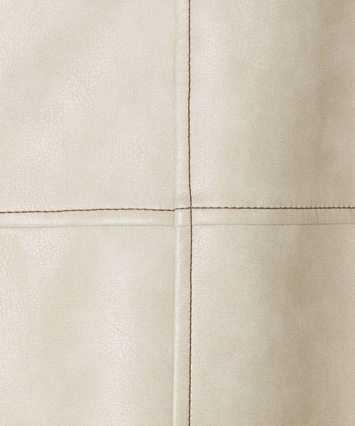 BAYFLOW（ベイフロー）の「[WEB限定／セットアップ対応]フェイクレザースカート（スカート・レディース・オフホワイト/ブラック・SMALL/MEDIUM）」の17枚目の写真