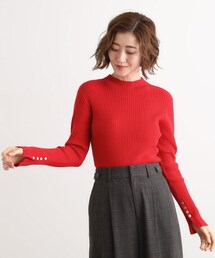 grove | 【吸湿発熱／帯電防止】ハイネックリブプルオーバー(ニット/セーター)