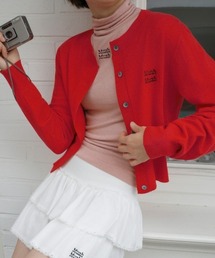 A'GEM/9 × .kom 『muah muah/ムーアムーア』 COZY ROUND KNIT CARDIGAN/コージーラウンド ニットカーディガン