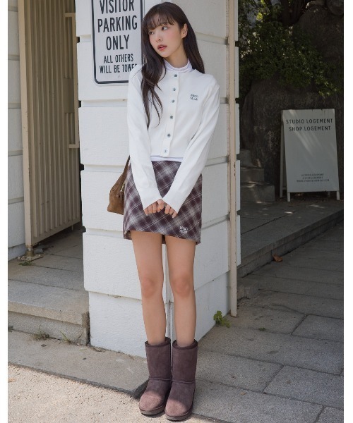 muahmuah(ムーアムーア)の「A'GEM/9 × .kom 『muah muah/ムーアムーア』 COZY ROUND KNIT CARDIGAN/コージーラウンド ニットカーディガン(カーディガン/ボレロ・レディース・アイボリー/ネイビー/グレー/レッド・FREE)」の10枚目の写真