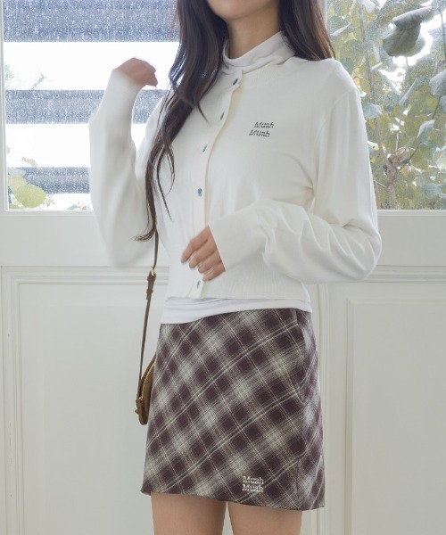 muahmuah(ムーアムーア)の「A'GEM/9 × .kom 『muah muah/ムーアムーア』 COZY ROUND KNIT CARDIGAN/コージーラウンド ニットカーディガン(カーディガン/ボレロ・レディース・アイボリー/ネイビー/グレー/レッド・FREE)」の8枚目の写真