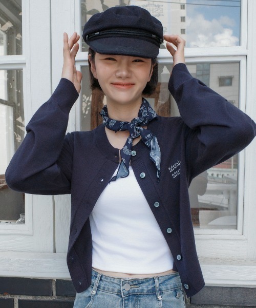 muahmuah(ムーアムーア)の「A'GEM/9 × .kom 『muah muah/ムーアムーア』 COZY ROUND KNIT CARDIGAN/コージーラウンド ニットカーディガン(カーディガン/ボレロ・レディース・アイボリー/ネイビー/グレー/レッド・FREE)」の21枚目の写真