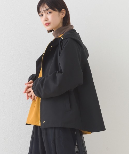 OMNES（オムネス）の「撥水加工ジップアップマウンテンパーカージャケット（マウンテンパーカー・レディース・ベージュ/ネイビー/ブラック/カーキ・FREE）」の5枚目の写真