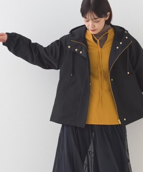 OMNES（オムネス）の「撥水加工ジップアップマウンテンパーカージャケット（マウンテンパーカー・レディース・ベージュ/ネイビー/ブラック/カーキ・FREE）」の8枚目の写真