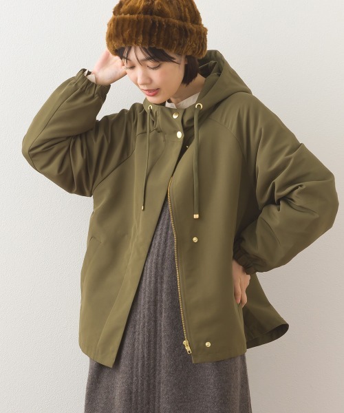 OMNES（オムネス）の「撥水加工ジップアップマウンテンパーカージャケット（マウンテンパーカー・レディース・ベージュ/ネイビー/ブラック/カーキ・FREE）」の15枚目の写真