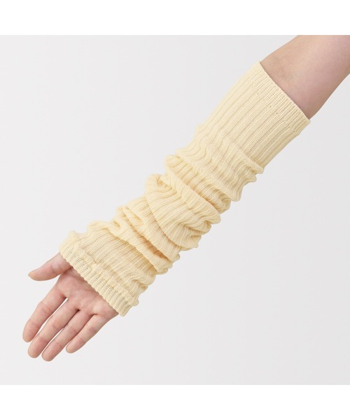 無印良品(ムジルシリョウヒン)の「あったか綿 手にも使える レッグウォーマー(ウール入り)(レッグウォーマー・レディース・ダークネイビー/バーガンディー/グレー/ブラウン系/アイボリー/ブラック・FREE)」の8枚目の写真