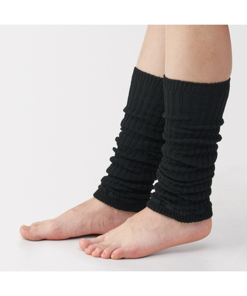 無印良品(ムジルシリョウヒン)の「あったか綿 手にも使える レッグウォーマー(ウール入り)(レッグウォーマー・レディース・ダークネイビー/バーガンディー/グレー/ブラウン系/アイボリー/ブラック・FREE)」の11枚目の写真