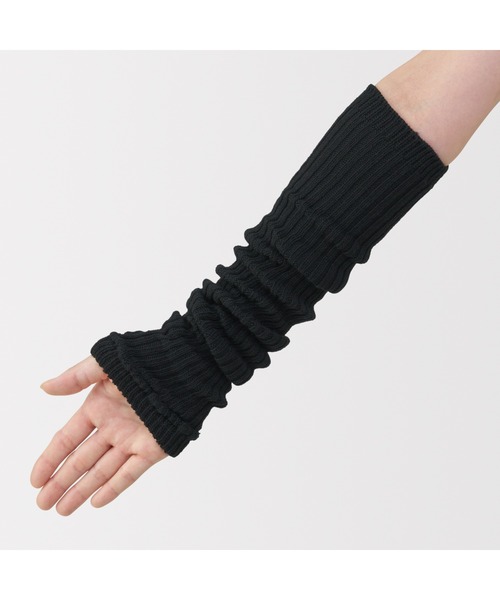 無印良品(ムジルシリョウヒン)の「あったか綿 手にも使える レッグウォーマー(ウール入り)(レッグウォーマー・レディース・ダークネイビー/バーガンディー/グレー/ブラウン系/アイボリー/ブラック・FREE)」の12枚目の写真