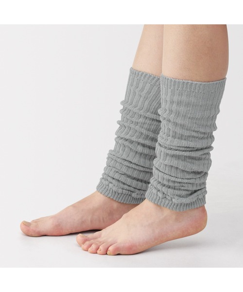 無印良品(ムジルシリョウヒン)の「あったか綿 手にも使える レッグウォーマー(ウール入り)(レッグウォーマー・レディース・ダークネイビー/バーガンディー/グレー/ブラウン系/アイボリー/ブラック・FREE)」の15枚目の写真