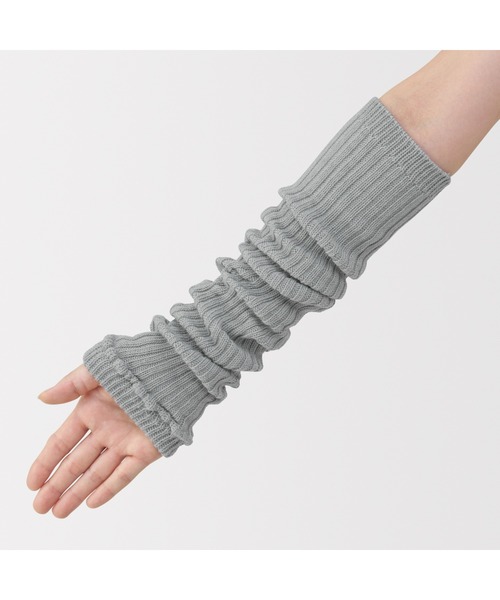 無印良品(ムジルシリョウヒン)の「あったか綿 手にも使える レッグウォーマー(ウール入り)(レッグウォーマー・レディース・ダークネイビー/バーガンディー/グレー/ブラウン系/アイボリー/ブラック・FREE)」の16枚目の写真