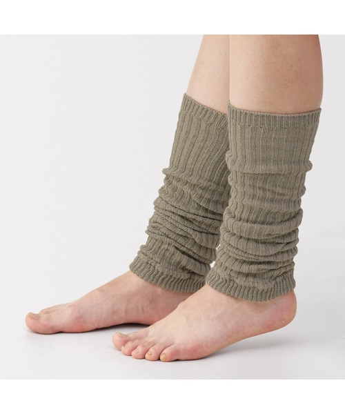 無印良品(ムジルシリョウヒン)の「あったか綿 手にも使える レッグウォーマー(ウール入り)(レッグウォーマー・レディース・ダークネイビー/バーガンディー/グレー/ブラウン系/アイボリー/ブラック・FREE)」の19枚目の写真