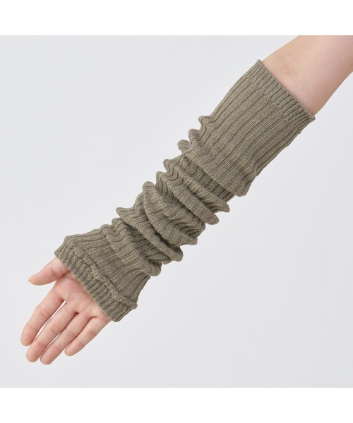 無印良品(ムジルシリョウヒン)の「あったか綿 手にも使える レッグウォーマー(ウール入り)(レッグウォーマー・レディース・ダークネイビー/バーガンディー/グレー/ブラウン系/アイボリー/ブラック・FREE)」の20枚目の写真