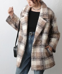 COLONY 2139 | チェックダブルテーラードジャケットコート(その他アウター)