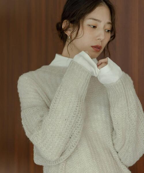 URBAN RESEARCH Sonny Label（アーバンリサーチサニーレーベル）の「『UR TECH』蓄熱ハイネックプルオーバー（Tシャツ/カットソー・レディース・チャコールグレー/オフホワイト/ブラック・FREE）」の21枚目の写真