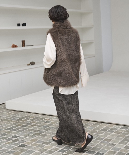 AIC.（エーアイシー）の「ツイードロングスカート/セットアップ可能（スカート・レディース・ブラウン/ブラック・FREE）」の20枚目の写真