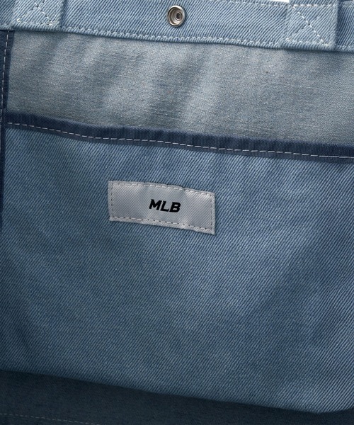 MLB(メジャーリーグベースボール)の「【日本未入荷】MLB KOREA ヴィンテージレタリング デニムライク ショッパーバッグ NYヤンキース LAドジャース(トートバッグ・レディース・ネイビー/サックスブルー・FREE)」の16枚目の写真
