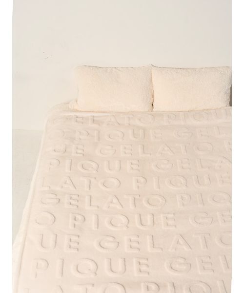 セール】【Sleep】カービングロゴ柄 毛布（寝具）｜gelato pique Sleep