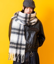 ankoROCK（アンコロック）の「an meets zakka ふわふわファータッチチェック大判マフラー(42cm×200cm)（マフラー・メンズ）」
